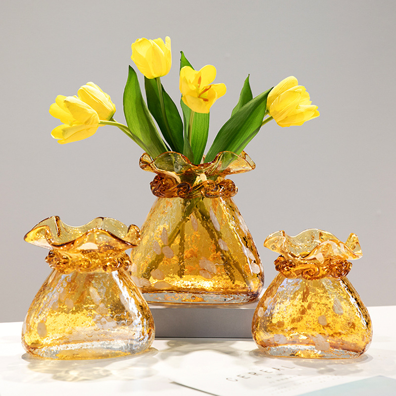 轻奢客厅福袋花瓶新中式