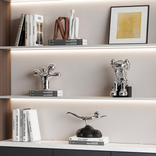 意式高级感轻奢壁柜摆件艺术雕塑网红直播间墙饰酒柜欧式软装饰品