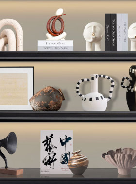 侘寂风中古民宿粗陶罐酒店装饰品