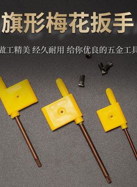 梅花M4刀把螺丝钉T6T7T8T9T10T15T20刀粒扳手数控刀刀把旗形扳手