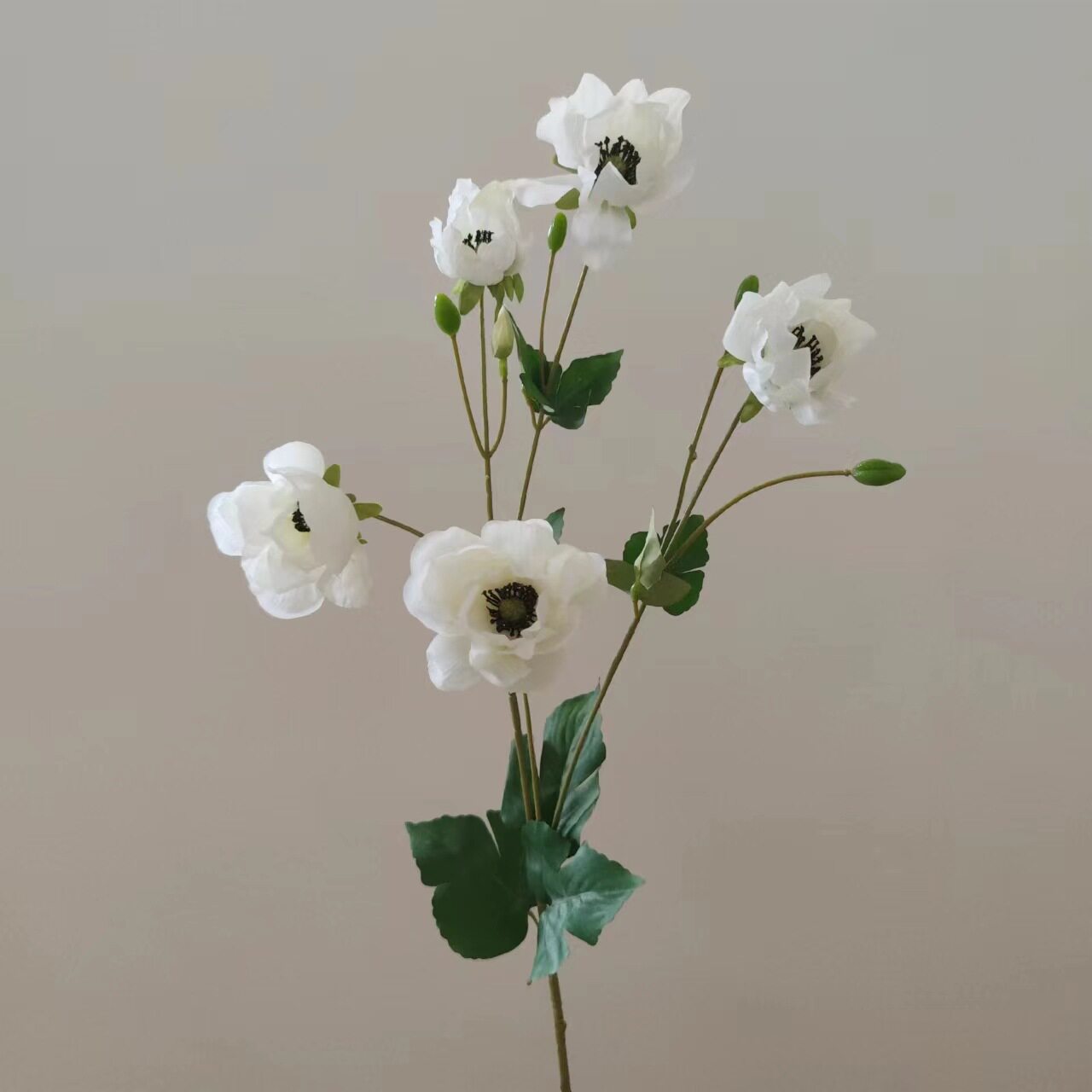 仿真花单枝银莲花多头蝴