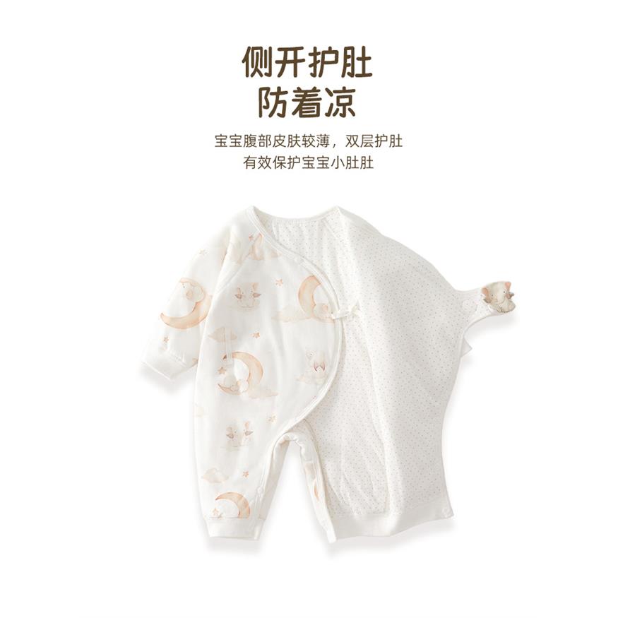 婴儿连体衣秋冬季薄棉服