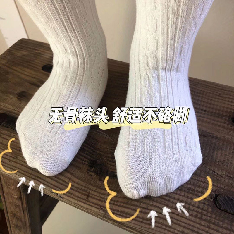春秋季精梳棉麻花纹儿童