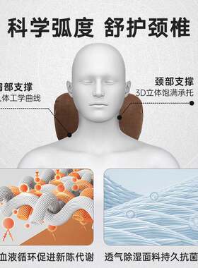 适用奔驰汽车头枕S级迈巴赫护颈枕E300LC260L腰靠GLC车内装饰用品