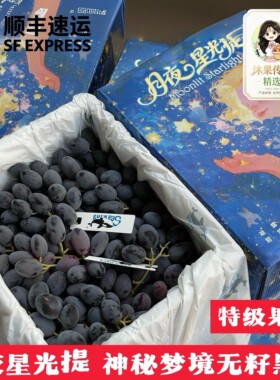 顺丰包邮 神秘梦境黑提 无籽黑加仑葡萄纯甜爆汁新鲜水果