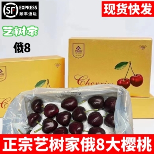 艺树家俄罗斯8号大樱桃艺术家樱桃车厘子特大果2斤装顺丰空运