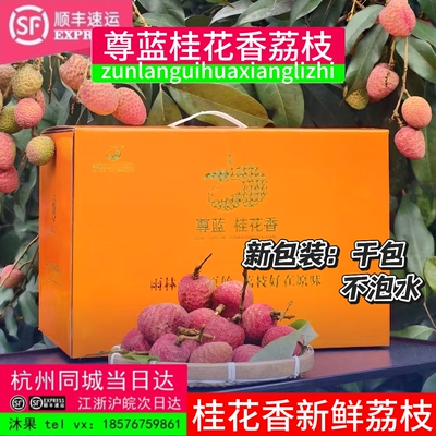 尊蓝桂花香现摘荔枝当季新鲜水果3斤桂花香纯甜荔枝孕妇水果顺丰