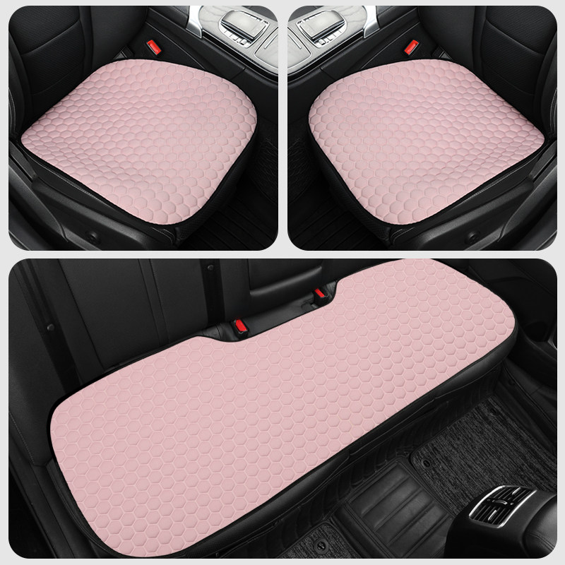 丰田bZ4X威驰锐志RAV4荣放皇冠汽车坐垫透气后排牛奶丝麻料多件套