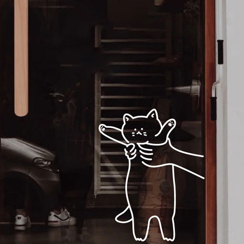 猫咪儿童房间好看ins风防撞贴画