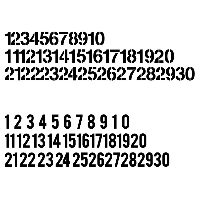 商场储物柜数字编号标识防水贴纸