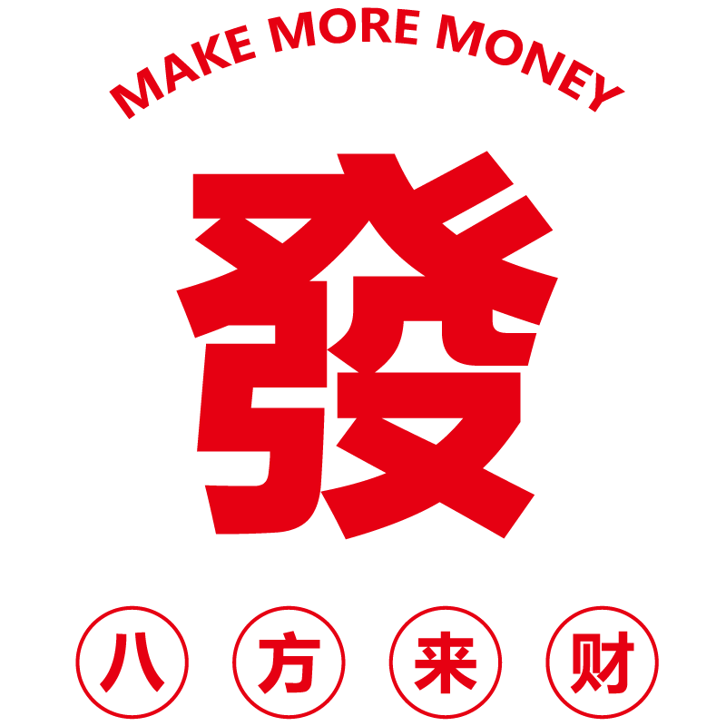 喜庆祝福复古创意英文字八方橱窗