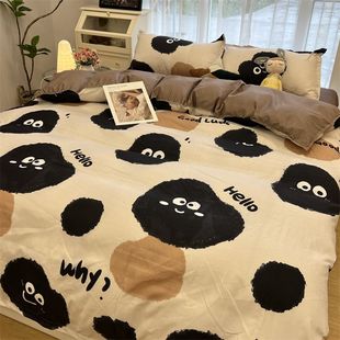 全棉纯棉四件套2024新款学生宿舍三件套被套床上用品床笠三4件套