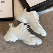 依依网红明星同款 内增高6cm厚底高跟休闲运 新款 老爹鞋 女2022春季