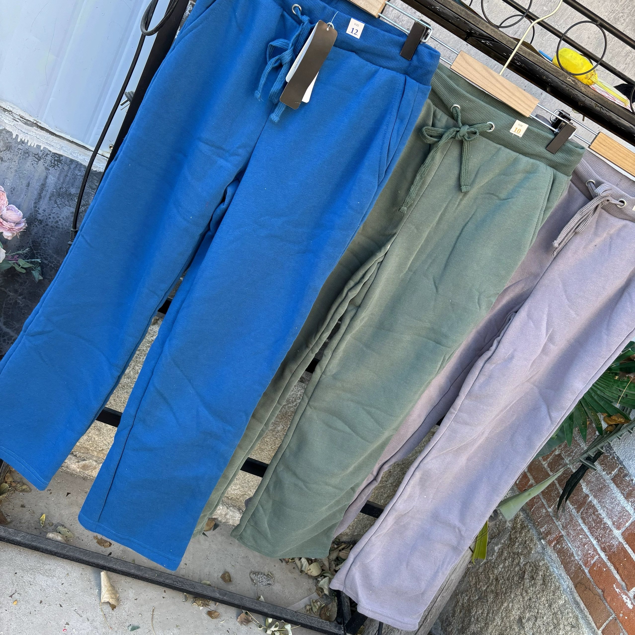 外贸欧美男女大码200斤秋冬加绒保暖卫裤休闲宽松直筒裤运动长裤