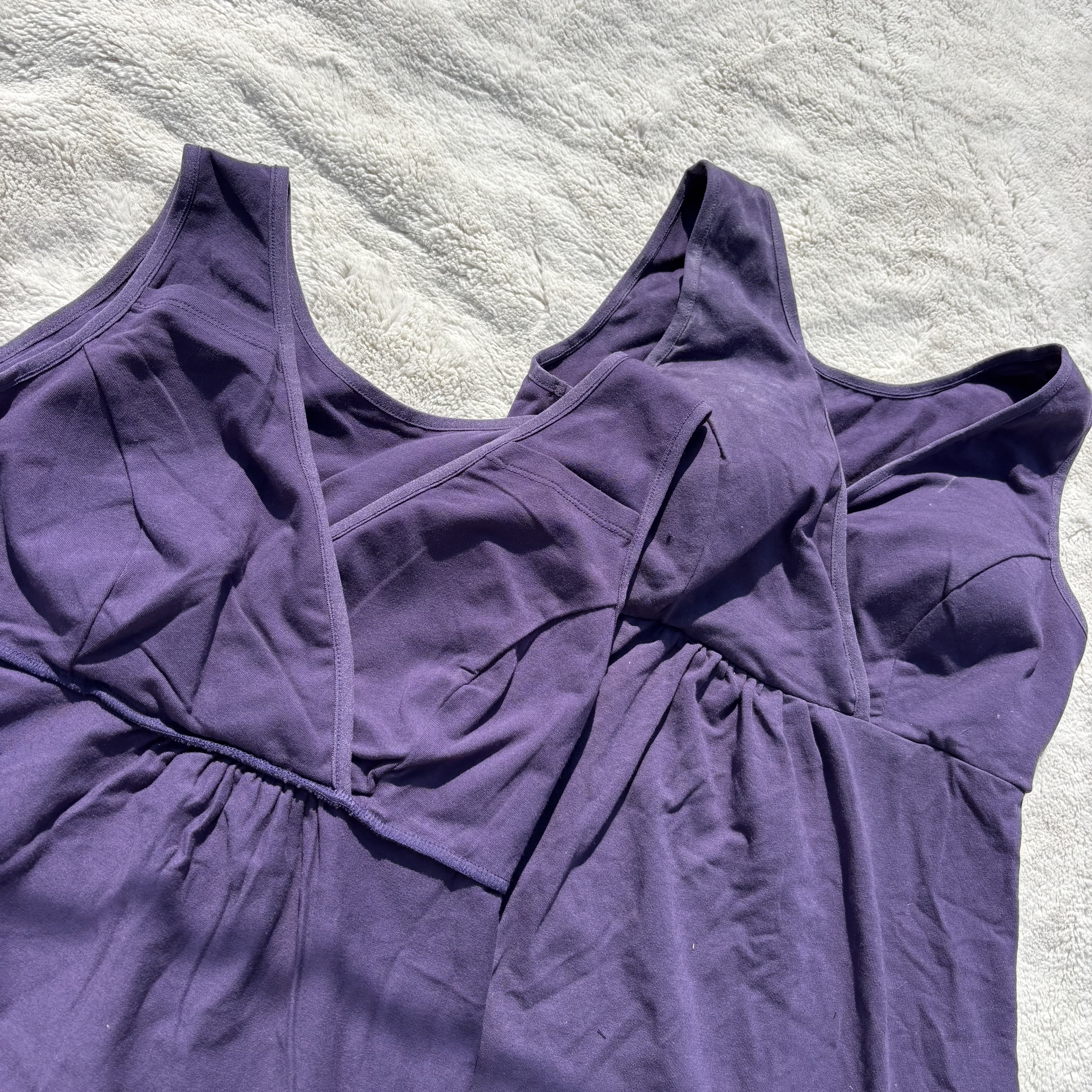 外贸日单！！女士全s纯棉带胸垫哺乳背心免穿文胸月子孕妇吊带