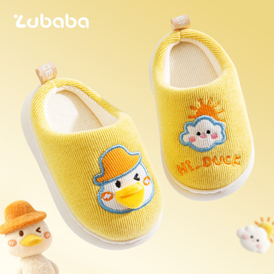 2025秋冬季新款儿童宝宝防滑棉拖