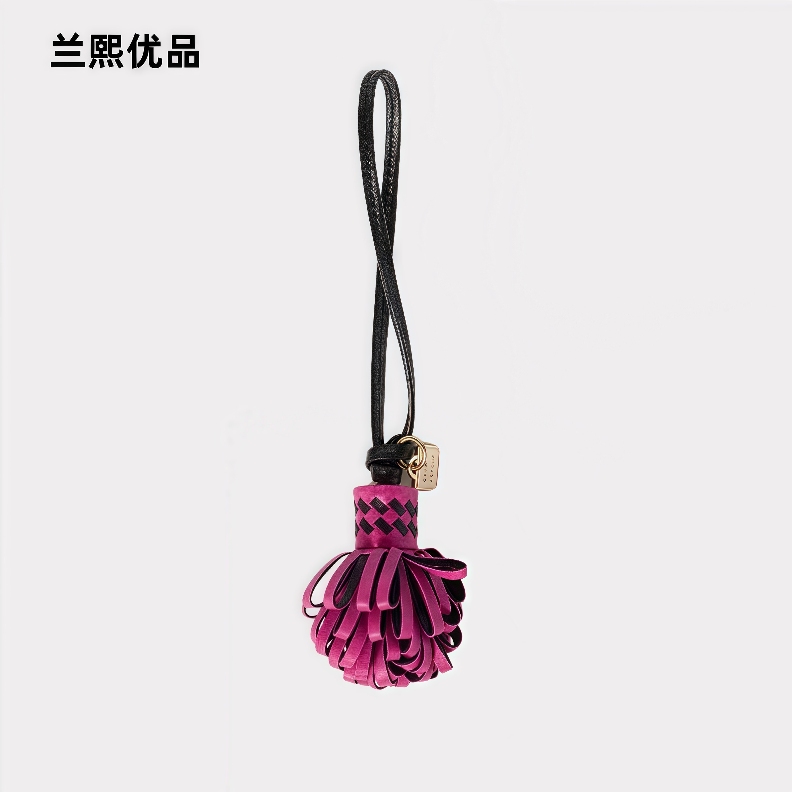 适配miu系流苏球羊皮革花朵饰品