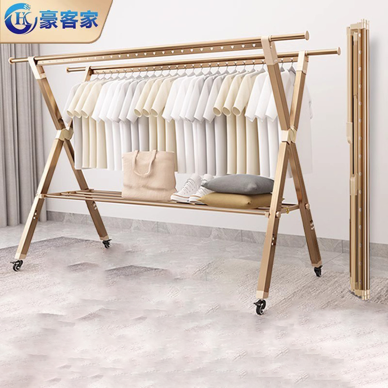 落地折叠晒被子神器伸缩