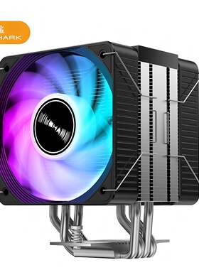 JIUSHARK九鲨JF150RS双风扇10CM12代CPU散热器不挡内存4PIN风冷