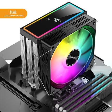 JIUSHARK九鲨JF100D不挡内存CPU散热器数显4管12代AMD风冷单塔