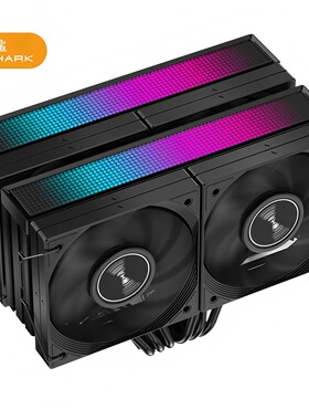 JIUSHARK九鲨CPU散热器JF15K双塔10CM4风扇不挡内存6热管PWM风冷