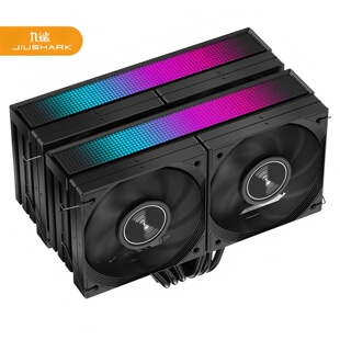 JIUSHARK九鲨CPU散热器JF15K双塔10CM4风扇不挡内存6热管PWM风冷