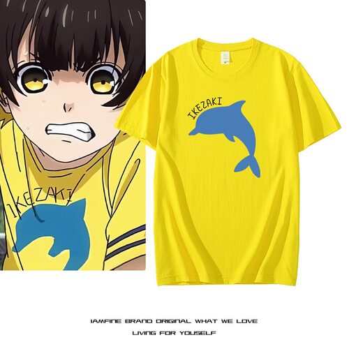 蓝色监狱动漫周边短袖BLUE LOCK蜂乐回同款T恤纯棉男女cos衣服夏