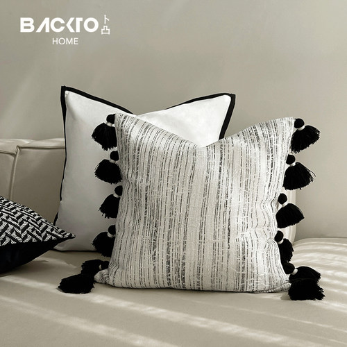 BACKTO卜凸家居法式轻奢提花抱枕