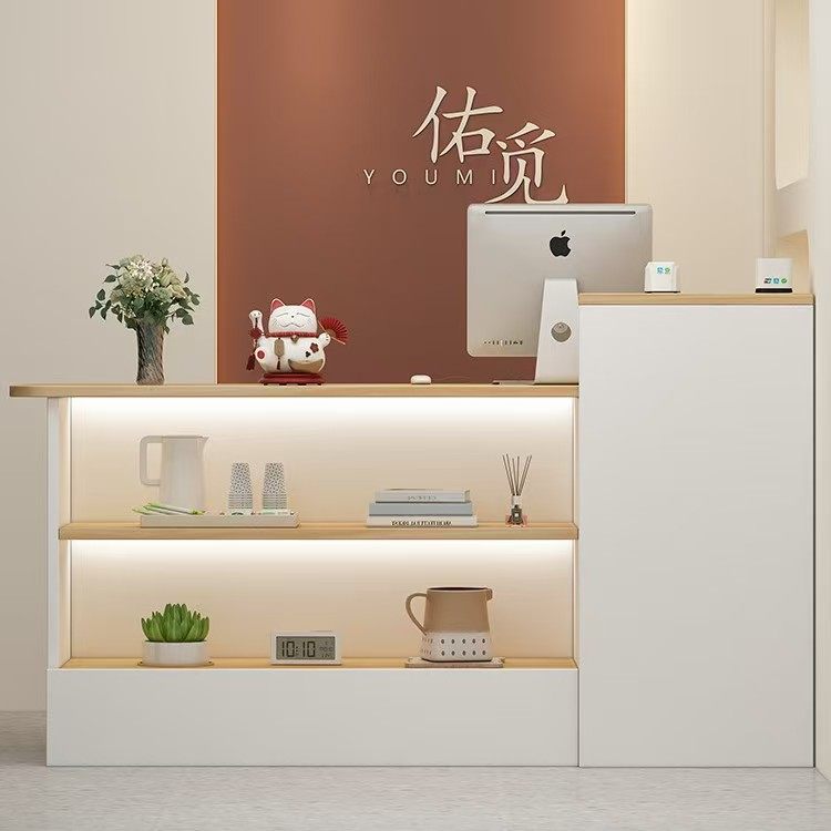 前台接待台简约现代商用收银台长条桌女装店接待台公司工作台吧台,商业/办公家具,前台/柜台,淘宝优惠券,粉丝福利购,淘宝优惠卷