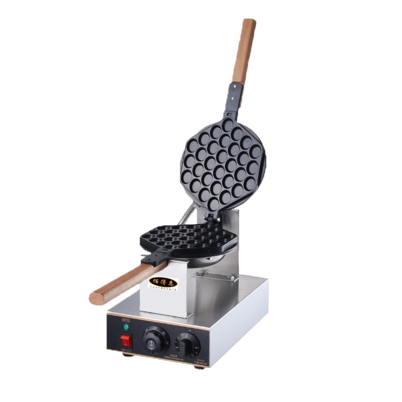 台式鸡蛋仔机商用咖啡奶茶小吃设备温控恒温香港qq蛋仔机厂家