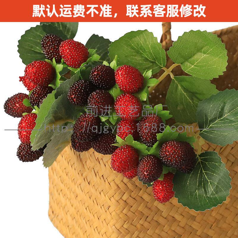 厂家仿真桑葚树莓高黑刺莓覆盆莓仿真植物仿真果树枝