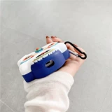 Chaoku China Wind Struck Red Blue Lion Dance Lion подходит для Airpods3 защитных крышков Airpods Третий генерации Apple Airpods2 Generation Pro Wireless Bluetooth Cover Cover Cover Shell Shell