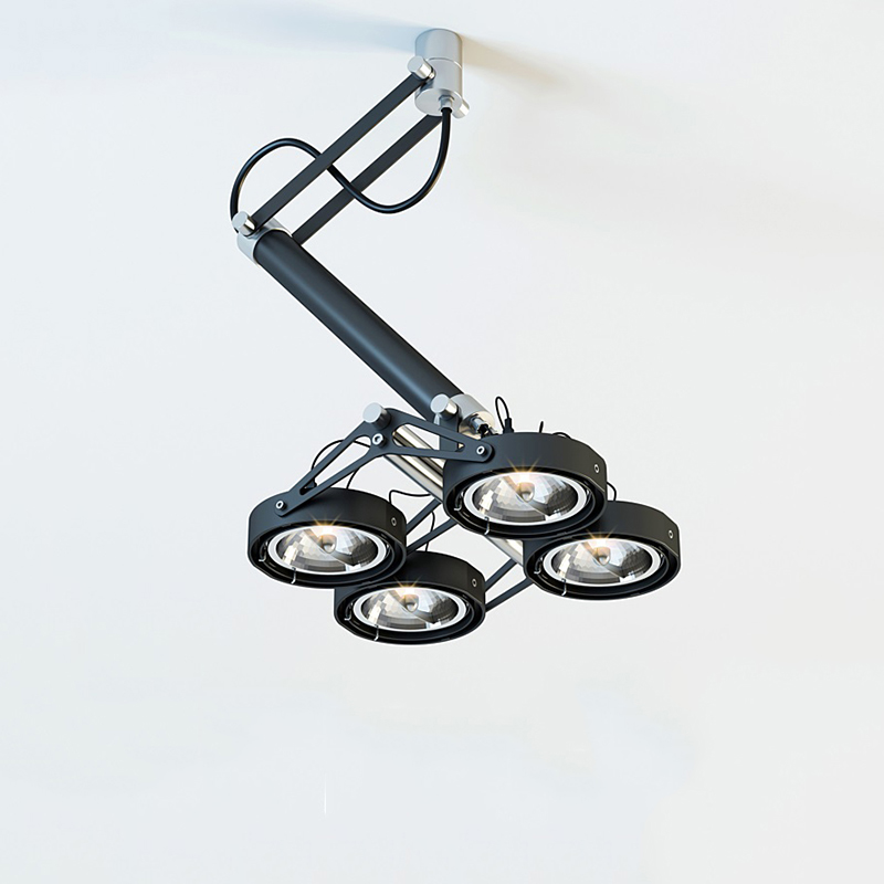 现代工业商业空间设计师机械客厅咖啡健身房服装店铺专用装饰吊灯