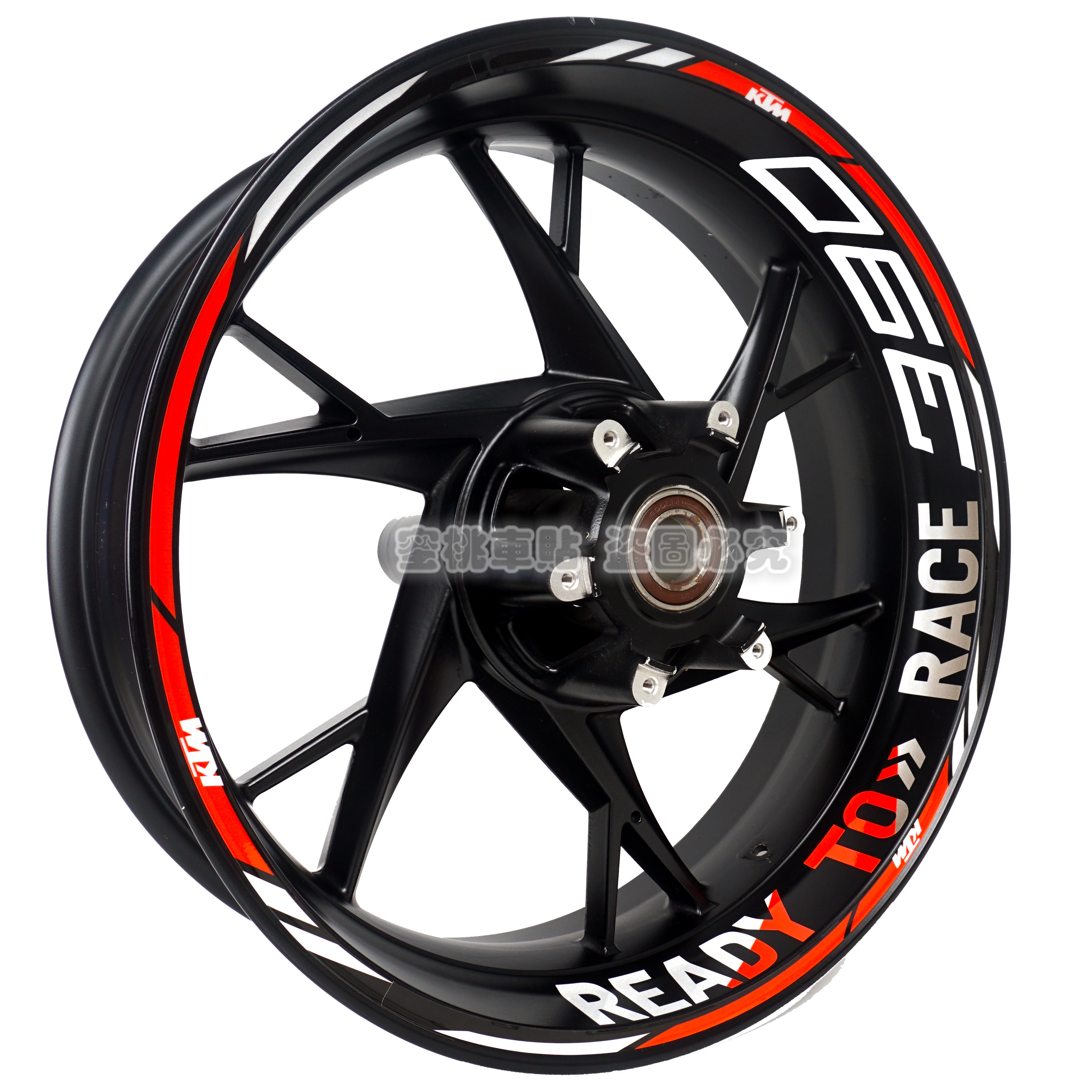 KTM DUKE390 DUKE250 RC390 改装 轮毂贴 钢圈贴 反光贴纸