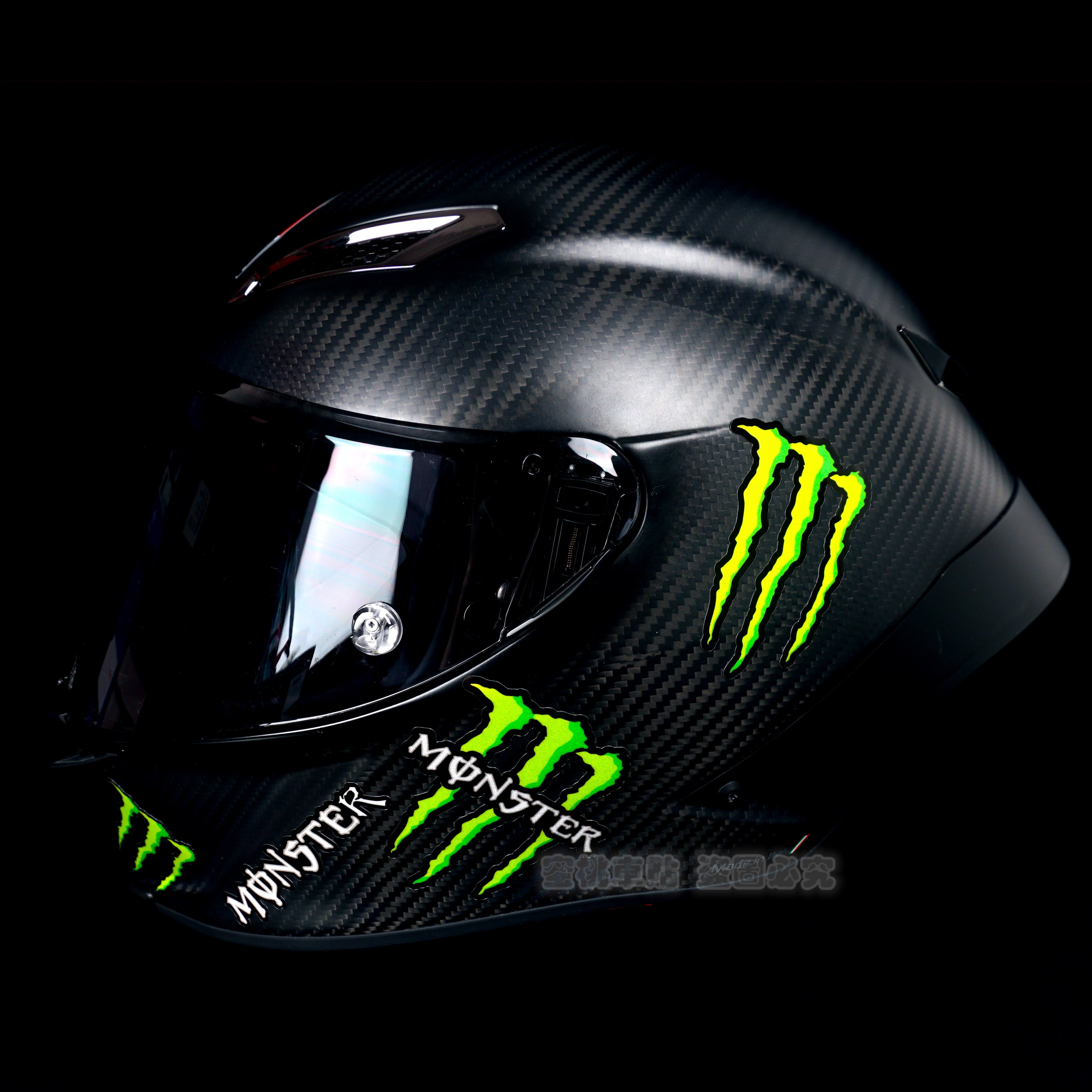 摩托车踏板电动车机车改装头盔装饰贴纸风挡尾箱安全警示反光贴纸