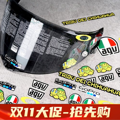 适用AGVPISTAK1S镜片贴纸