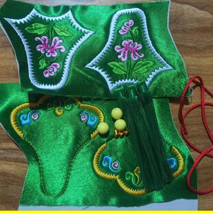 新款绣布手工diy辅料刺绣花针扎绣片庆阳荷包绣布传统亮色材料包