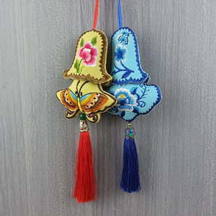 新款庆阳香包荷包双面刺绣花针扎成品挂件传统针扎挂饰