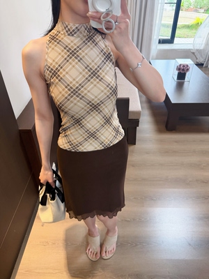 棕色短裙半身裙女轻熟气质包臀裙