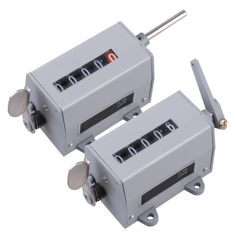 冲床机械式计数器手动记数器拉动式工业转数表75-1累数点数器手摇