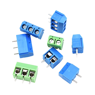 KF301-2P/3P接线端子可拼接一字/十字铁/铜针环保5.08接线柱5.0mm