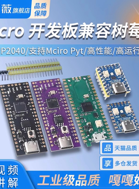 Pico开发板兼容树莓派raspberry pi PICO双核RP2040支持Mciro Pyt