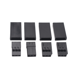 杜邦胶壳防反插3P正角斜角外壳护套2.54mm公母簧片航模型舵机