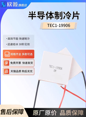 半导体制冷芯片Tec1-19906大功率快速冷却Dc24V制冷装置40*40mm