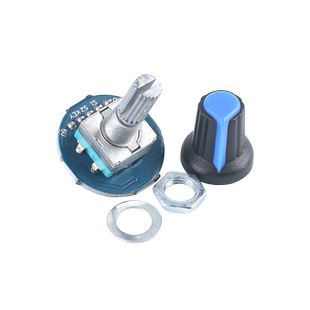 EC11编码器模块 带旋钮帽 360度编码器模块 电位器数字脉冲输出