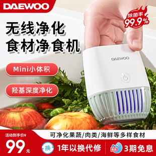 大宇无线果蔬清洗机除农残洗菜机食材多功能净化器洗水果神器QX10