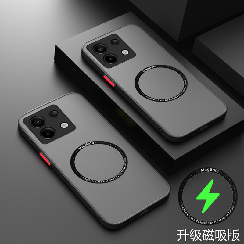 适用于红米note13pro十手机壳小米Redmi note13透明保护套13por加全包镜头防摔5G磨砂noto撞色nota磁吸135g男