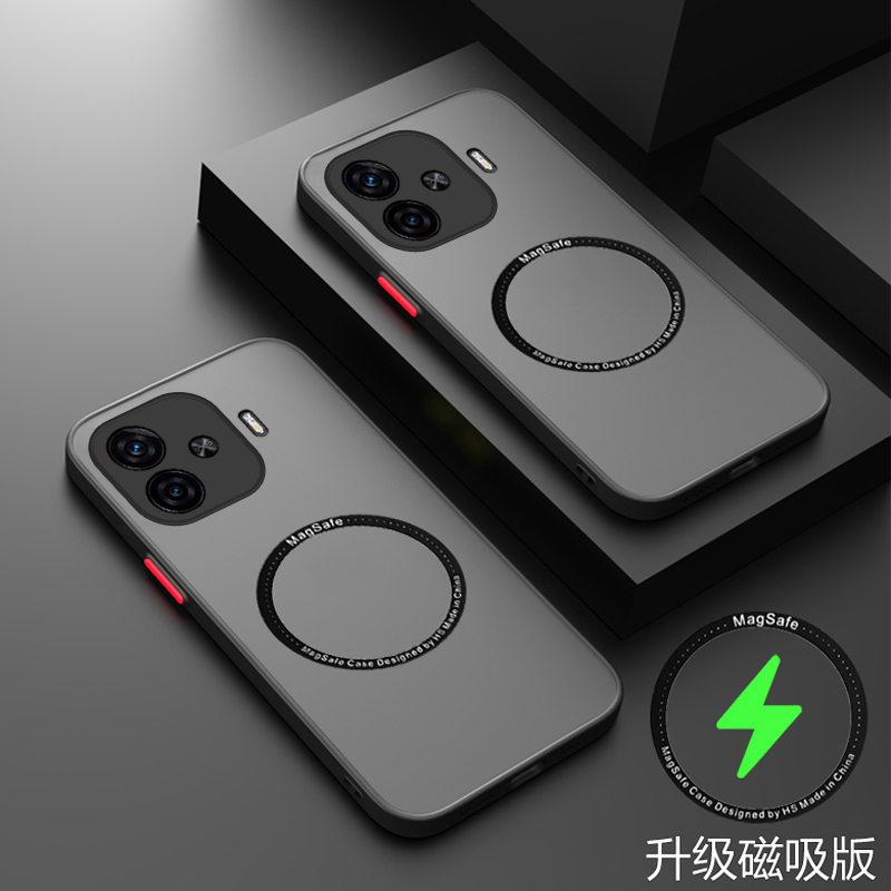 适用于iqooz9turbo十手机壳iQOO Z9 Turbo磁吸保护套5G镜头全包防摔vivo透明V2417A磨砂V2352A男女iq00z9turb