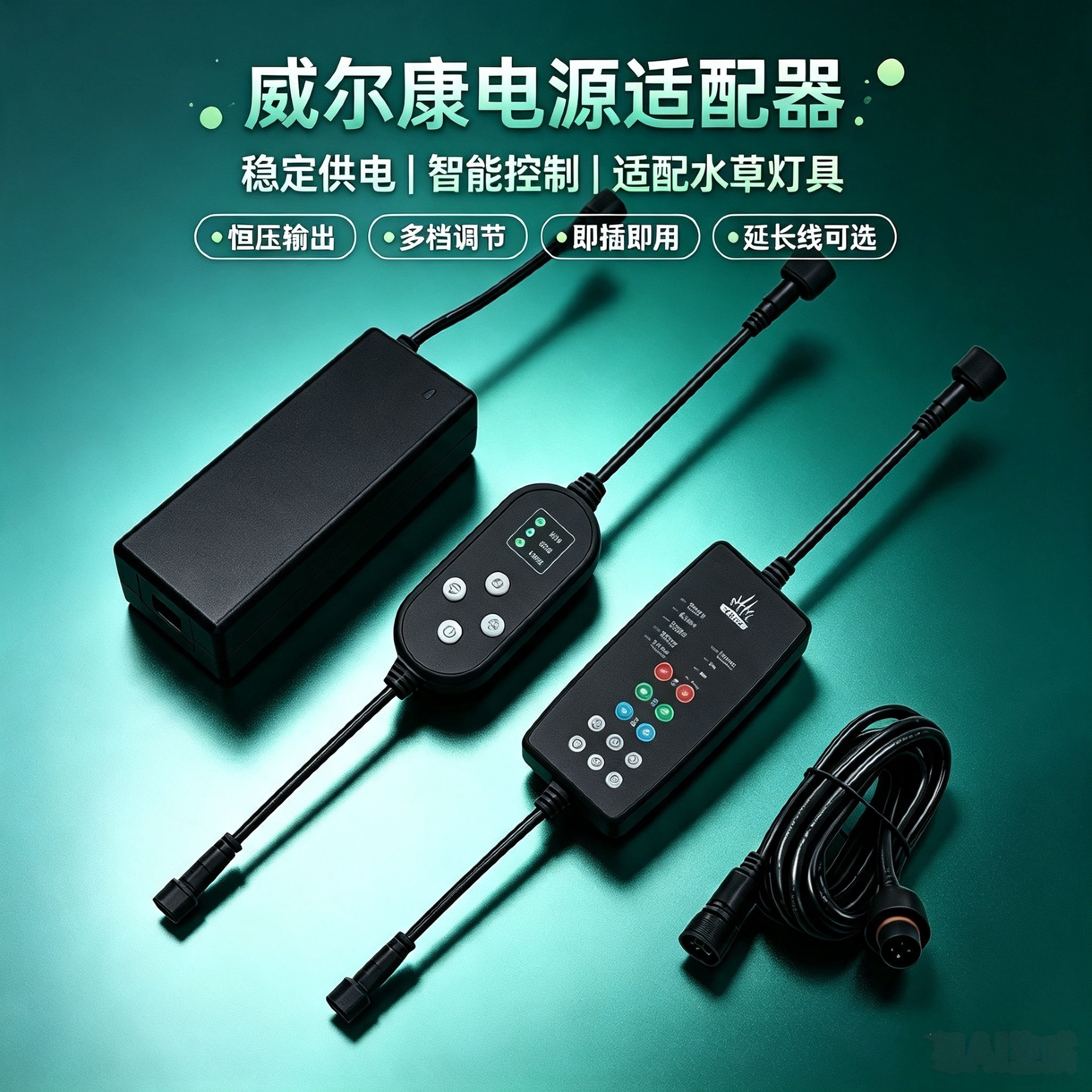 威尔康水草灯原装电源适配器变压图片