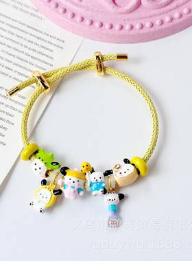 beads多巴胺滴油手绘合金串珠手链成品小红书同款平替少女心手链